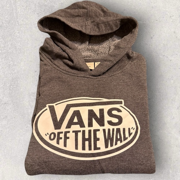 Youth Vans Off The Wall Dark Heather Gray  Hoodie - Picture 9 of 10